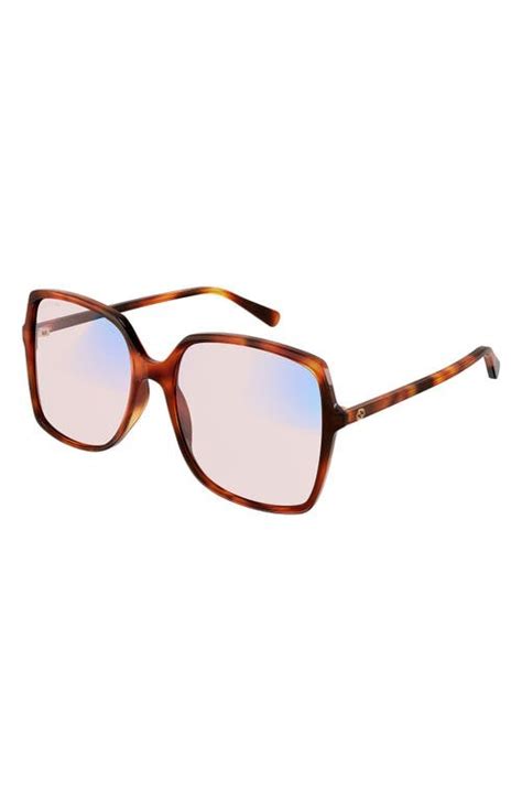 gucci blue and beyond|Gucci 57mm Blue & Beyond Square Sunglasses .